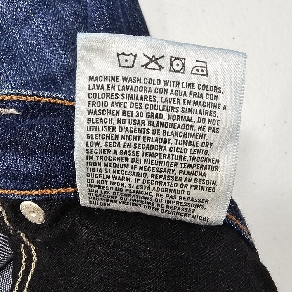 Citizens of Humanity Ava Low Rise Straight Leg Blue Jeans Womens Size 26 Frayed - Picture 13 of 16